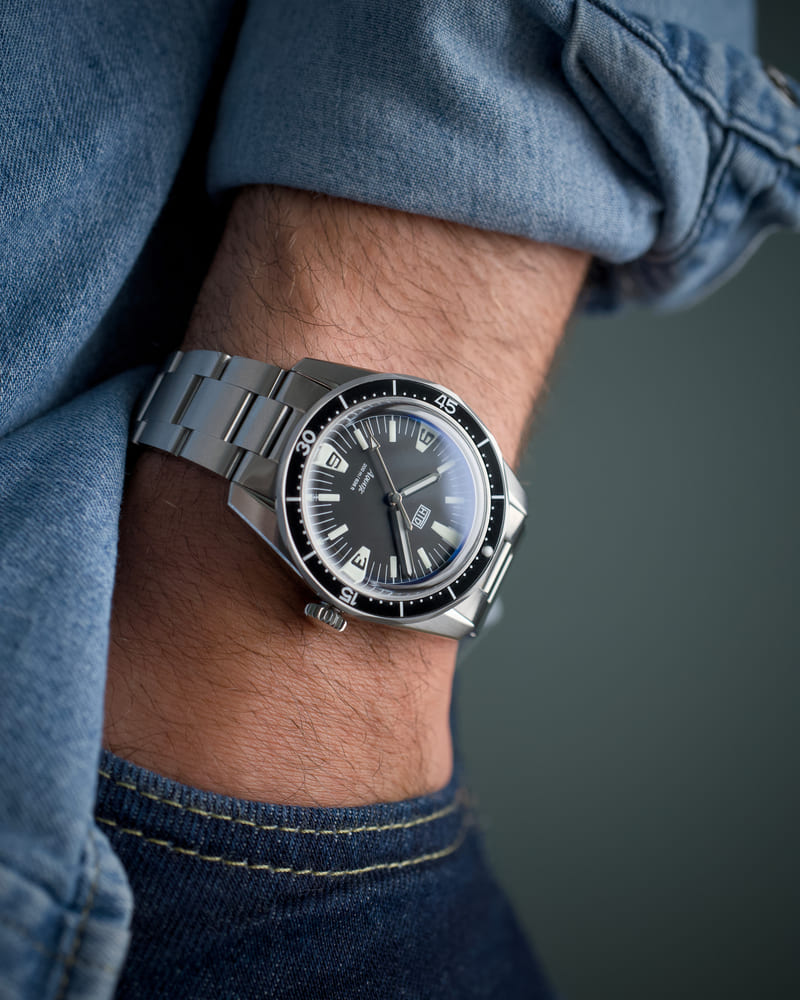 The New HTD SpaceBoy Displayed on a wrist